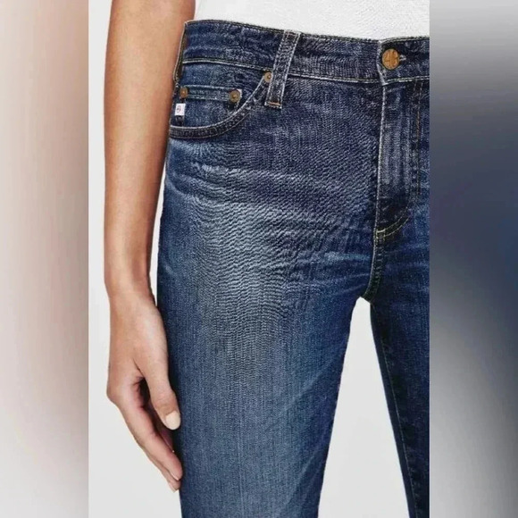AG Adriano Goldschmied  The Prima Cigarette Leg Distressed Jeans Size 25R - Picture 2 of 16